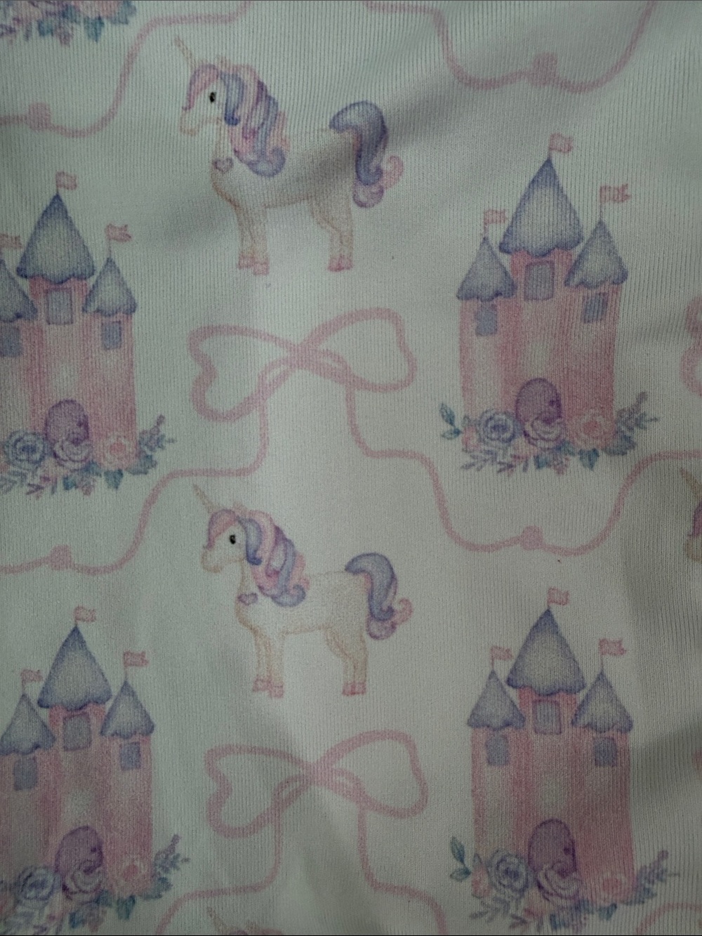 Cecil & Lou Girls 4T Princess Castle Pony Peter Pan Collar Pajama Set - Picture 4 of 9